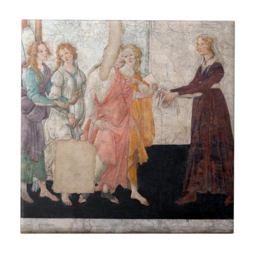 Sandro Botticelli _ Venus and the Three Graces Ceramic Tile