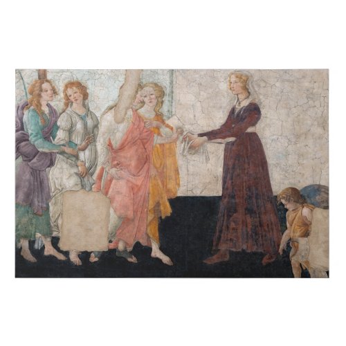 Sandro Botticelli _ Venus and the Three Graces Faux Canvas Print