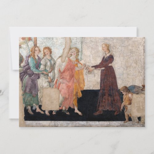 Sandro Botticelli _ Venus and the Three Graces Invitation