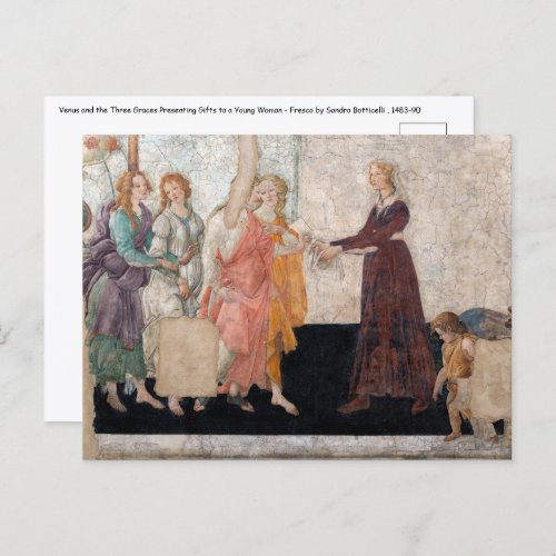 Sandro Botticelli _ Venus and the Three Graces Postcard