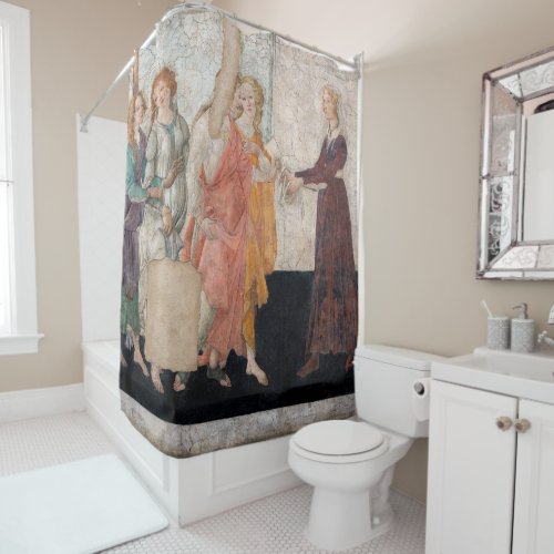 Sandro Botticelli _ Venus and the Three Graces Shower Curtain
