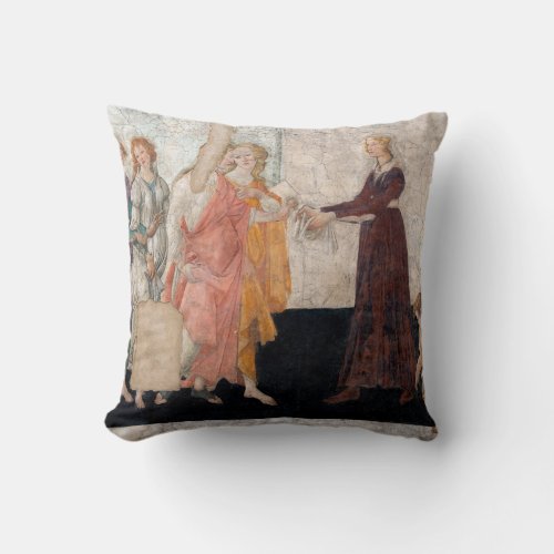 Sandro Botticelli _ Venus and the Three Graces Throw Pillow