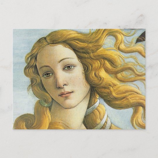 Sandro Botticelli - Venus (Detail) Postcard | Zazzle.com