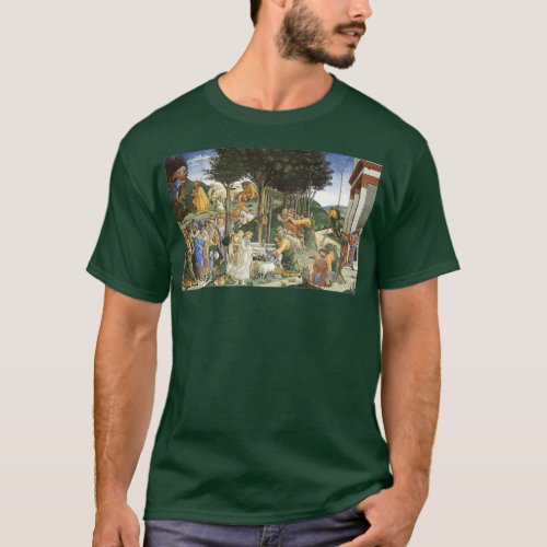 Sandro Botticelli Youth of Moses T_Shirt