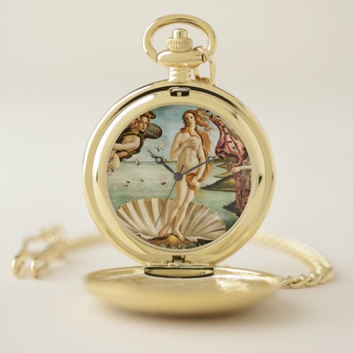 Sandro Botticellis The Birth of Venus 1485 Pocket Watch