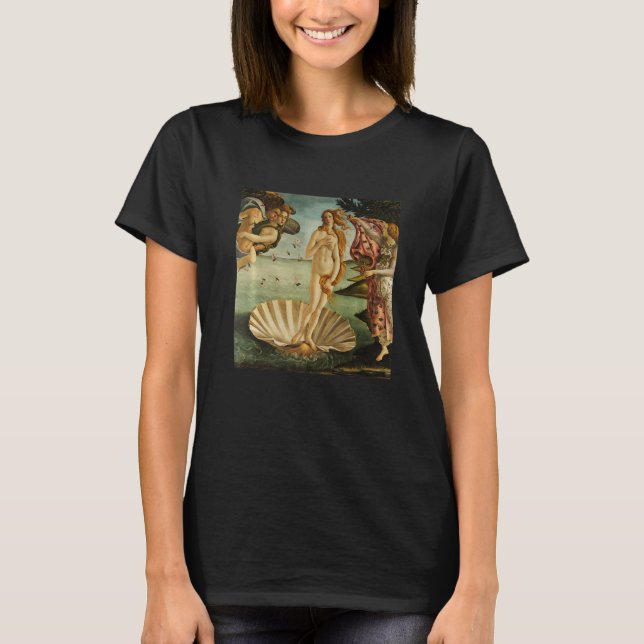 Sandro Botticelli's The Birth of Venus Painting T-Shirt (Front)