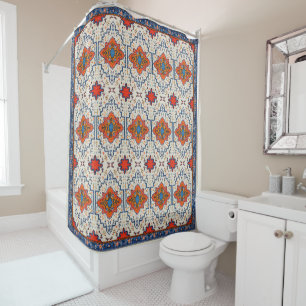 Sands of Time: Heritage Boho Moroccan Art Shower Curtain