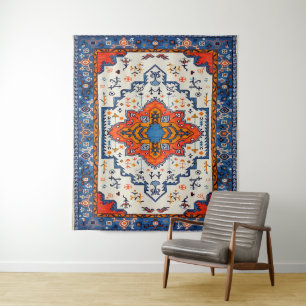 Sands of Time: Heritage Boho Moroccan Art Tapestry