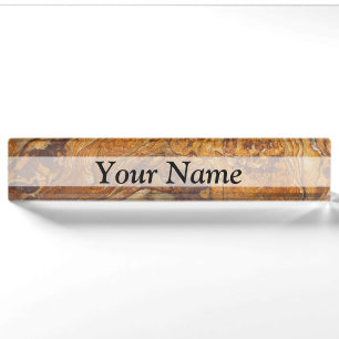 Sandstone abstract pattern desk name plate