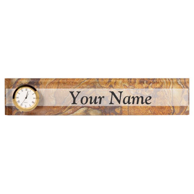 Sandstone abstract pattern nameplate (Front)
