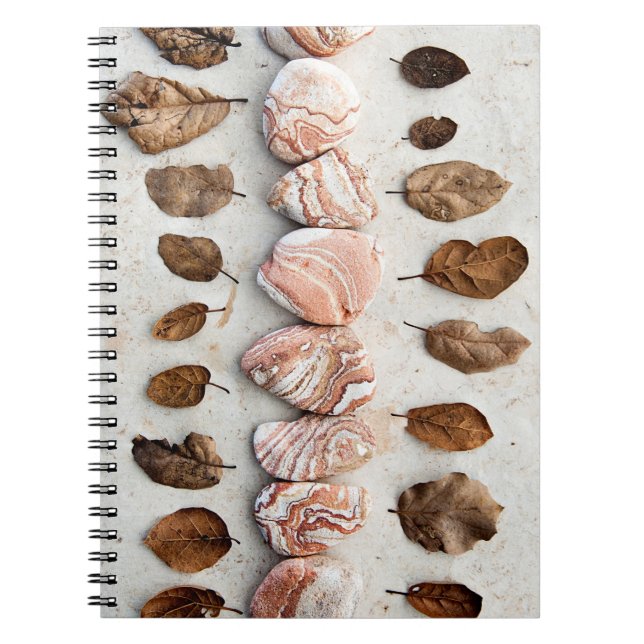 Sandstone And Leaves Notebook (Front)