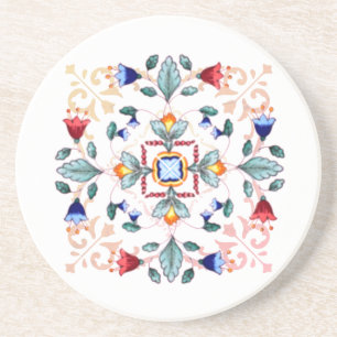 Sandstone Bar Coaster - Fiori Light