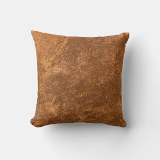 Sandstone Brown Design Throw Pillow