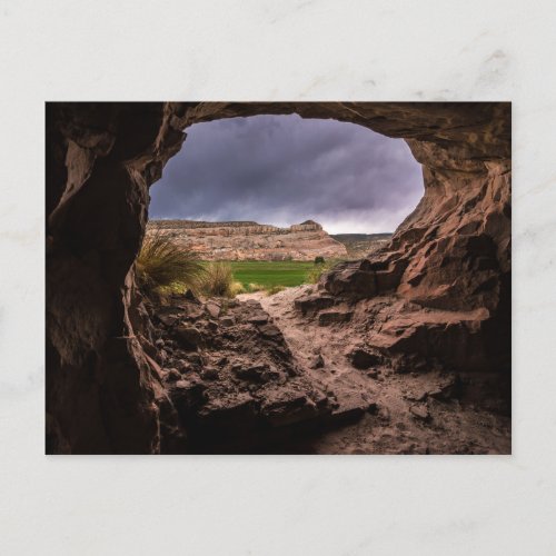 Sandstone Cave In Stormy Weather _ Moab _ Utah Postcard