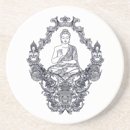 Sandstone Coaster : Buddha