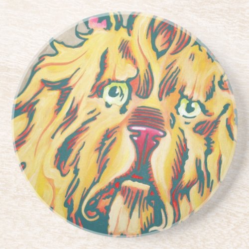 Sandstone Coaster _ Cowardly Lion