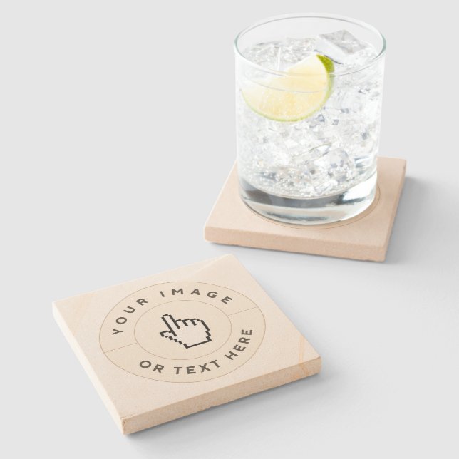 Sandstone Coaster - Custom (add image/text) (Side)