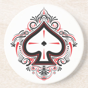 Sandstone Coaster — Spades