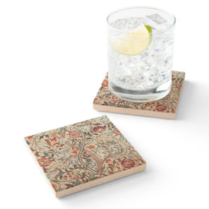 Sandstone coaster vintage William Morris rustic