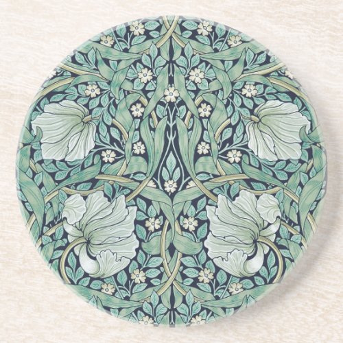 SANDSTONE COASTER  WILLIAM MORRIS  PIMPERNEL