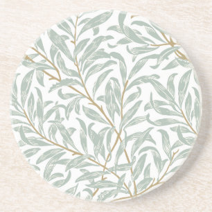 SANDSTONE COASTER : WILLIAM MORRIS : WILLOW