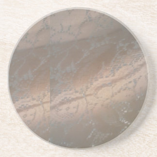 Sandstone Coaster with Beige Swirl Design