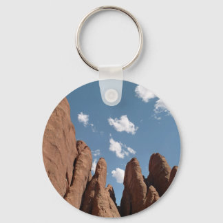 Sandstone Fins Utah Desert Photo Keychain
