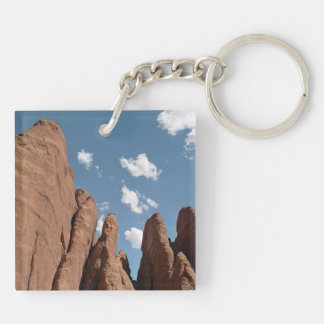 Sandstone Fins Utah Desert Photo Keychain