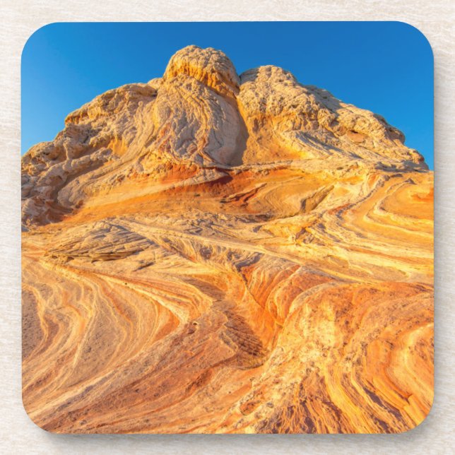 Sandstone Formations At The White Pocket Beverage Coaster (Front)