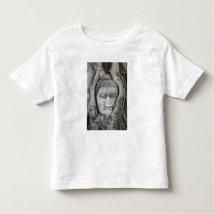 Sandstone head of Buddha surrounded by tree Toddler T-shirt