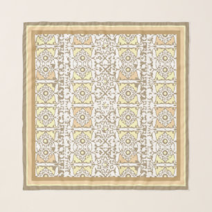Sandstone Intricate Harmony Artistic Persian Scarf