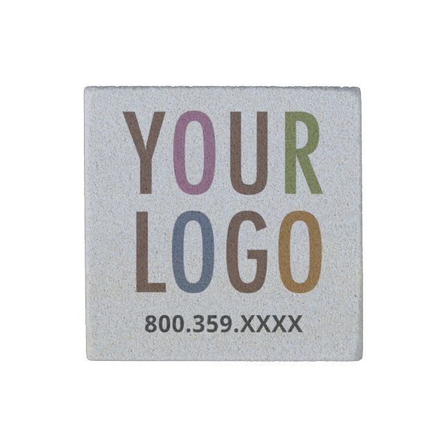 Sandstone Magnet Custom Business Logo Promotional (Front)