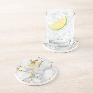Sandstone Marble White Coaster