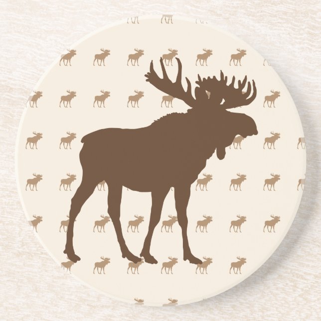 Sandstone Moose Coaster (Front)