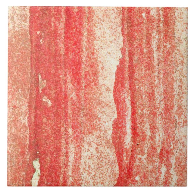 Sandstone Red Ceramic Tile (Front)