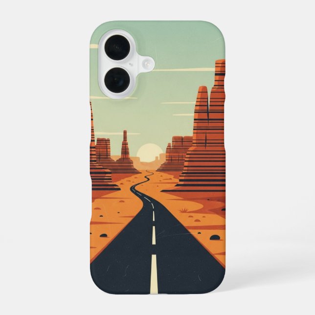 Sandstone Roadway iPhone Case (Back)