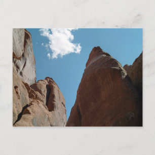 Sandstone Rock Fins Utah Desert Photo Postcard