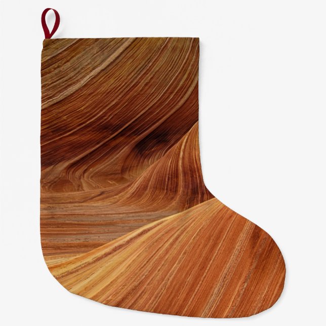 Sandstone Rock Formations Large Christmas Stocking (Front)