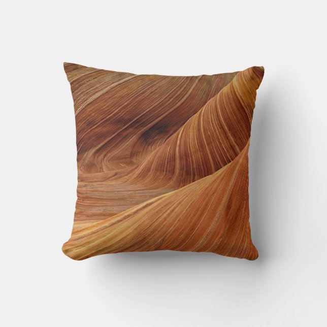 Sandstone Rock Formations Throw Pillow (Front)