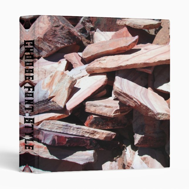 Sandstone Slates 3 Ring Binder (Front/Spine)