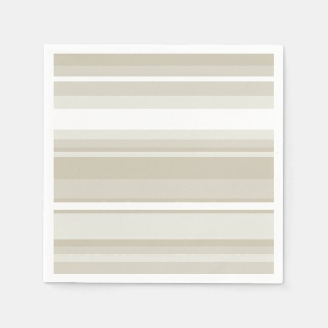 Sandstone stripes paper napkins (Front)