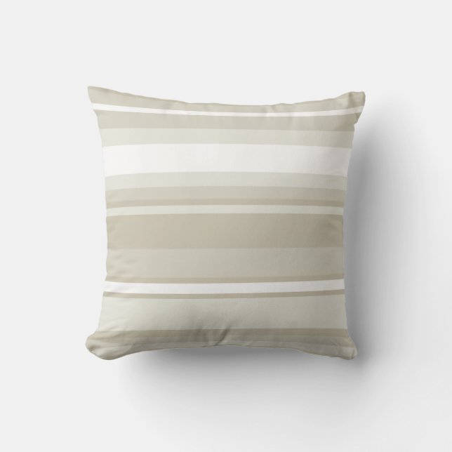Sandstone stripes throw pillow (Front)