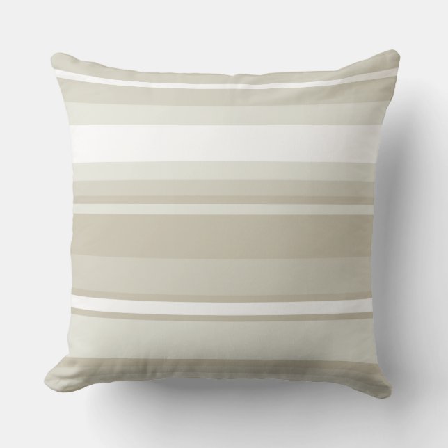 Sandstone stripes throw pillow (Front)