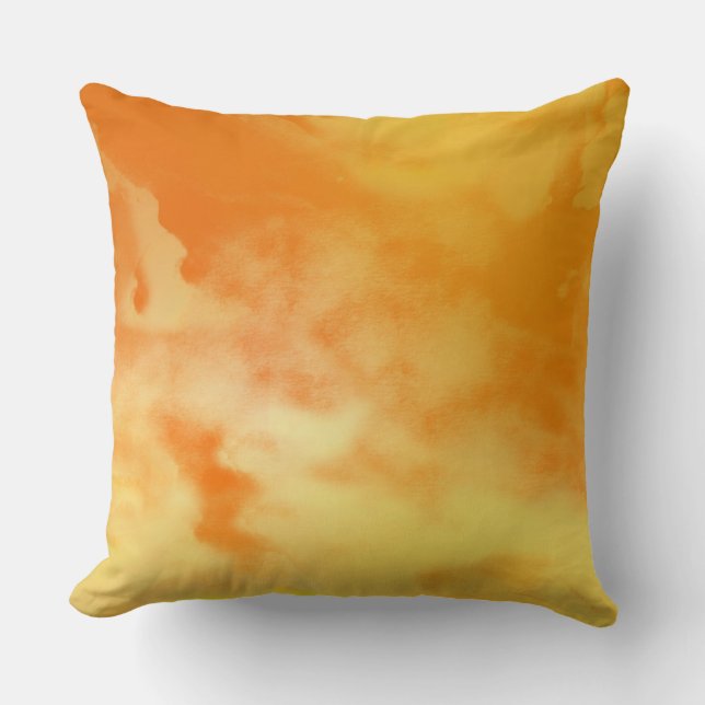 SANDSTONE WATERCOLOR Retro DESIGN Throw Pillow (Front)