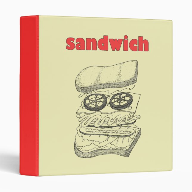 Sandwich 3 Ring Binder (Front/Spine)