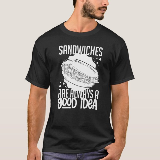 Sandwich Bread Lunch Food Maker Toaster Recipe T-Shirt (Front)