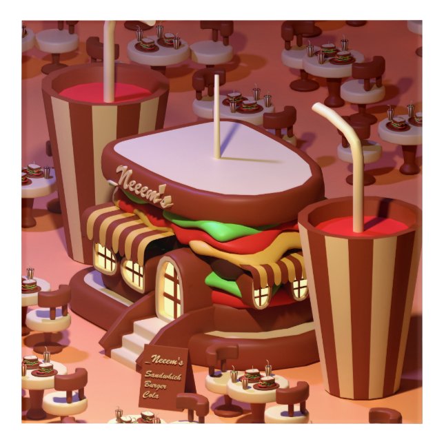 Sandwich Cafe 0.2.1 Acrylic Print (Front)