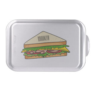 Sandwich cartoon illustration cake pan