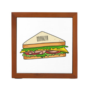 Sandwich cartoon illustration  desk organizer