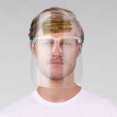 Sandwich cartoon illustration face shield (Insitu)